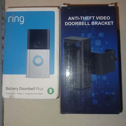 Ring Battery Doorbell Plus & Anti Theft Bracket 