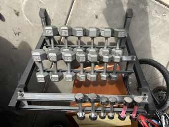 Dumbell weights and Rack