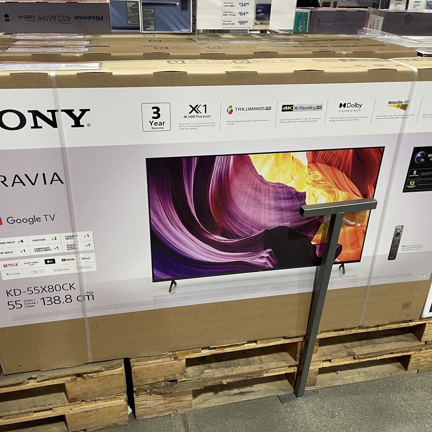 55” Sony Bravia 4K Smart TV