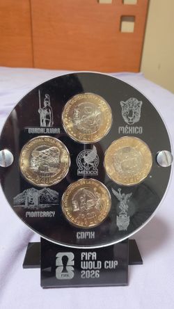 Mexican World cup coins. (Monedas Mexicanas del Mundial 2026