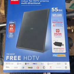 RCA amplified indoor flat HD TV antenna multi directional