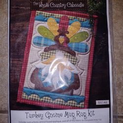 The Whole Country Caboodle Turkey Gnome Mug Rug Kit
