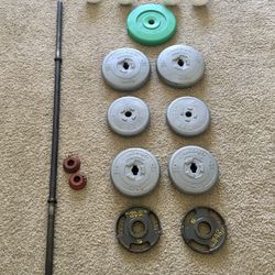 Barbell Bar And Weights