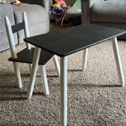 Wood Toddler Chair With Chalkboard Paint