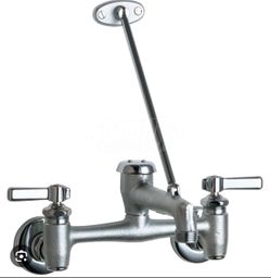 Wall-Mount Mop Sink Faucet with Vacuum Breaker