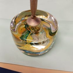 Glass Pen Holder Paperweight