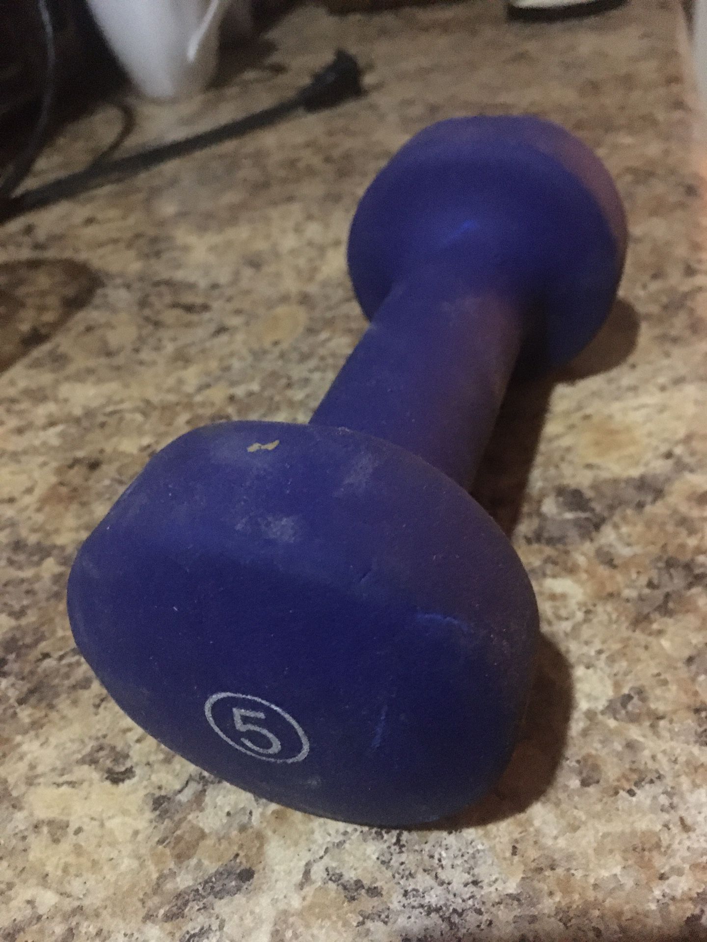 5 pound hand Weight dumbbell Rubber coated for safety