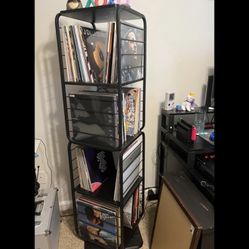 Rotating Shelf Rack For Records, Vinyl Lp