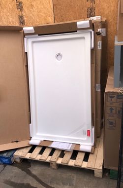 60” X 36” Shower Base Right Drain in White