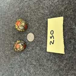 Lot of 2 vintage furniture dresser chest handle pulls. Ornate