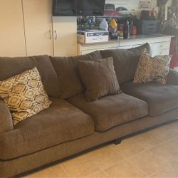 Couch set with pillows