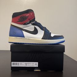 Air Jordan 1 Retro High OG SP Fragment x Union LA Varsity Red Sport Royal Size 12