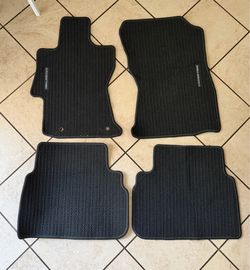 Subaru Crosstrek Black Interior Front Rear Carpet Floor Mats 4 Piece J5018FL020 EUC