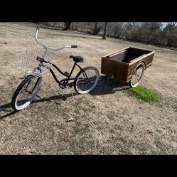 Bicycle  And Custom Trailer