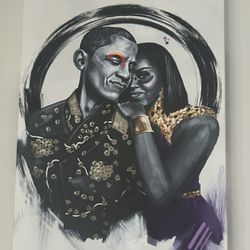The Obamas Canvas 