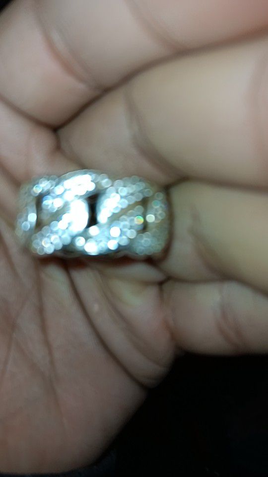Cuban Vs Diamond White Gold / Gold Ring Less Than $1000