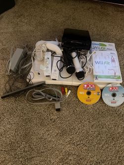 Nintendo Wii (Black), Wii Fit Bundle, and Wii Karaoke