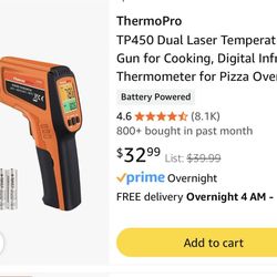 Thermo pro Dual Laser IR Thermometer 