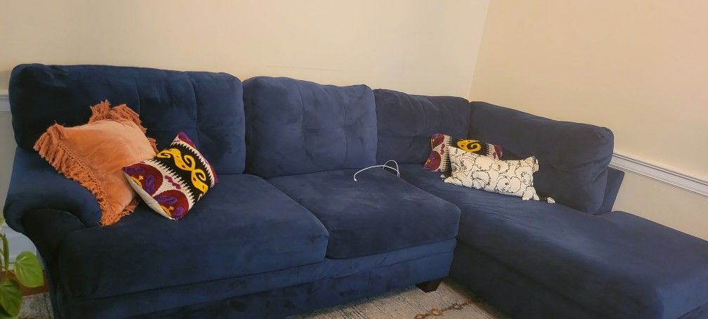 Blue couch