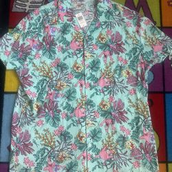 SpongeBob Button Down Shirt Xl