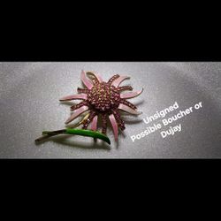 Beautiful Enamel Brooch / Earrings 