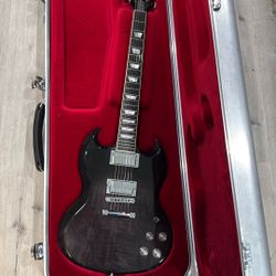 Gibson SG HP only played once or twice at home. Excellent condition except for small chip.