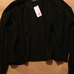 Nuevo Suéter Negro Talla Large