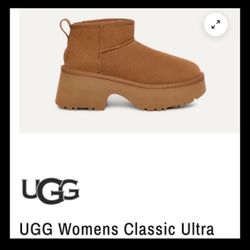 UGG Women's Classic Ultra Mini New Heights Boots - Chestnut