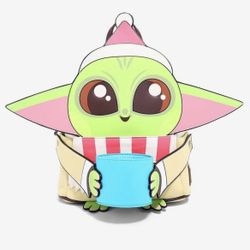 Grogu Winter Loungefly Backpack & Wallet