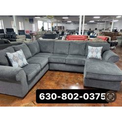 Sectional Sofa Grey Color 