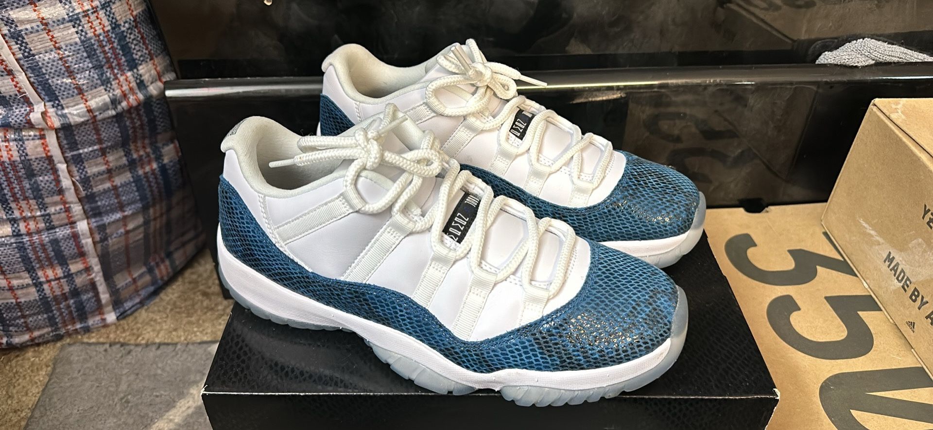 Navy Blue Shoes Retro 11 Low Blue Snakeskin Air Jordan 11 Retro