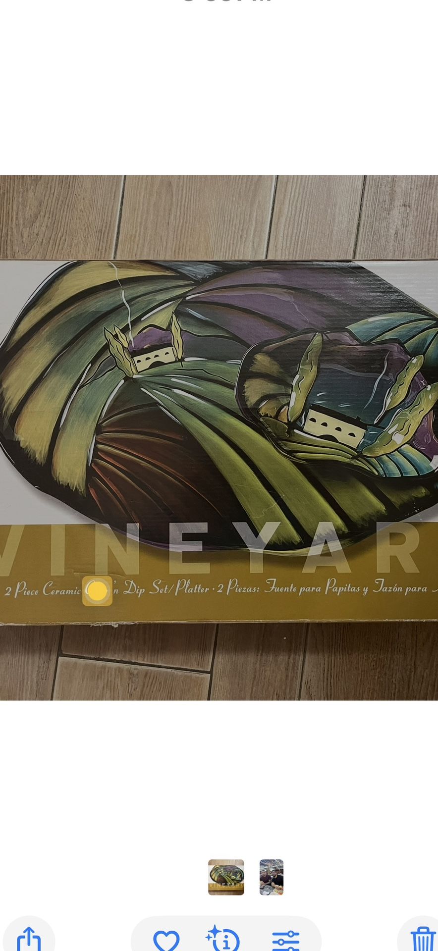 Clay art Vineyard 2 Pc Chip And Dip