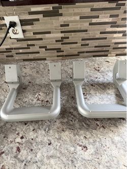 Silver Metal Truck Steps Set of 2