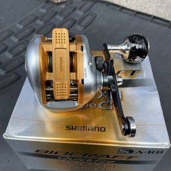 SHiMANO BIOCRAFT 300 XH TYPE G. MADE IN jAPAN. RIGHT HANDED RARE FIND. FLIP AND PITCH SWITCH. 