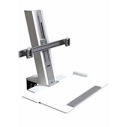 HUMANSCALE QUICKSTAND HEAVY MOUNT WITH LARGE PLATFORM AND CROSSBAR
