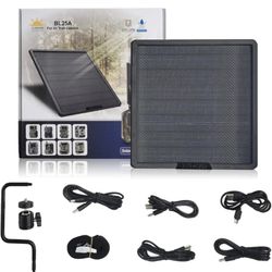 X-TRACKER Trail Camera Solar Panel: 10w 12v/2a Trail Cam Solar Charger - 6V/9V Game Cam Solar Panel - 25000mAh Solar Lithium Panel
