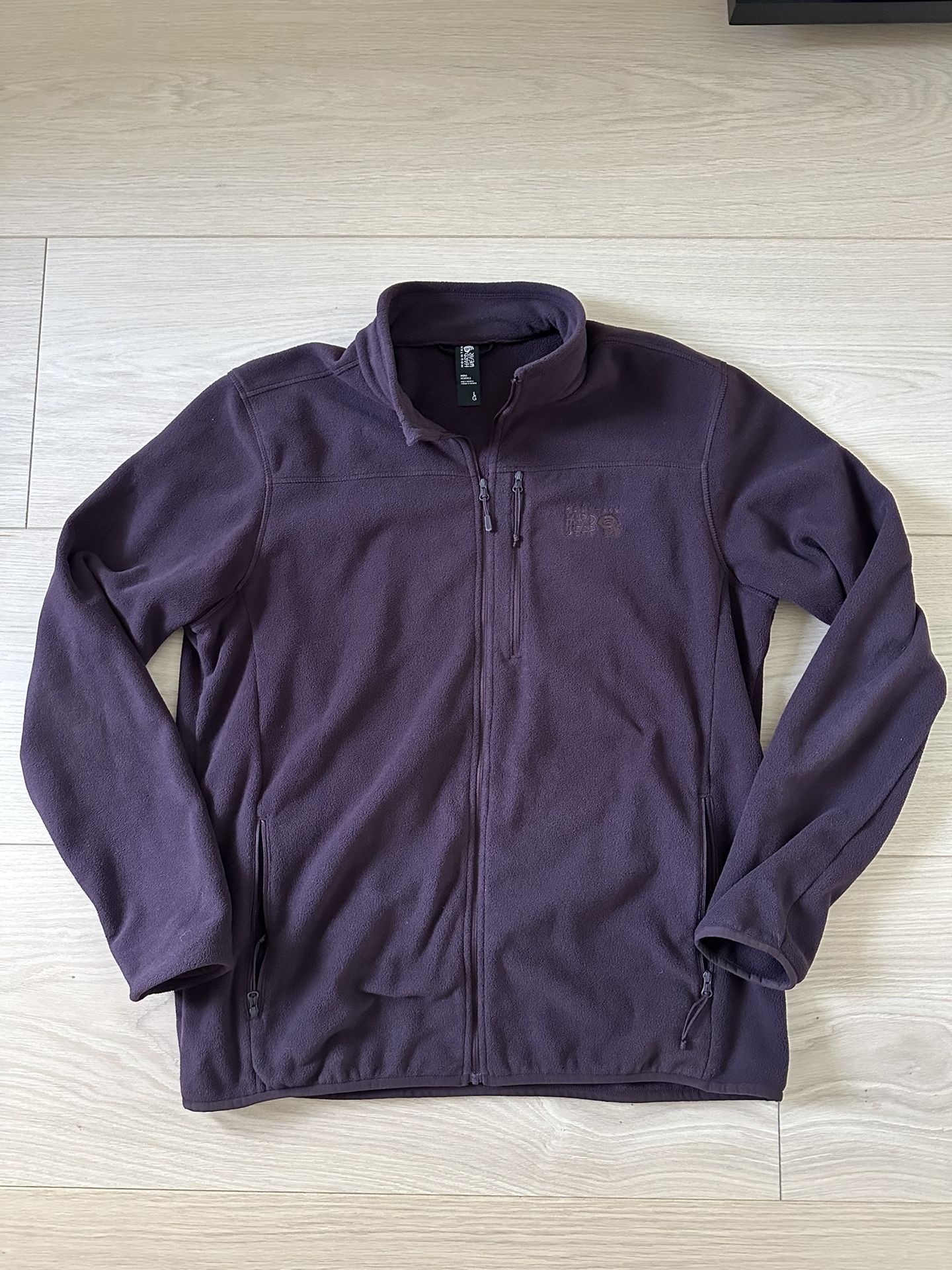 Men’s Maroon Columbia Mountain Hard Wear Fleece Zip Jacket Size Large