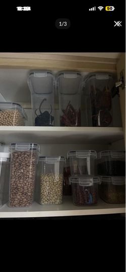 Clear pantry organizers