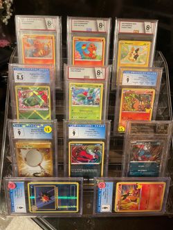 Graded Pokemon card lot,  selling everything together