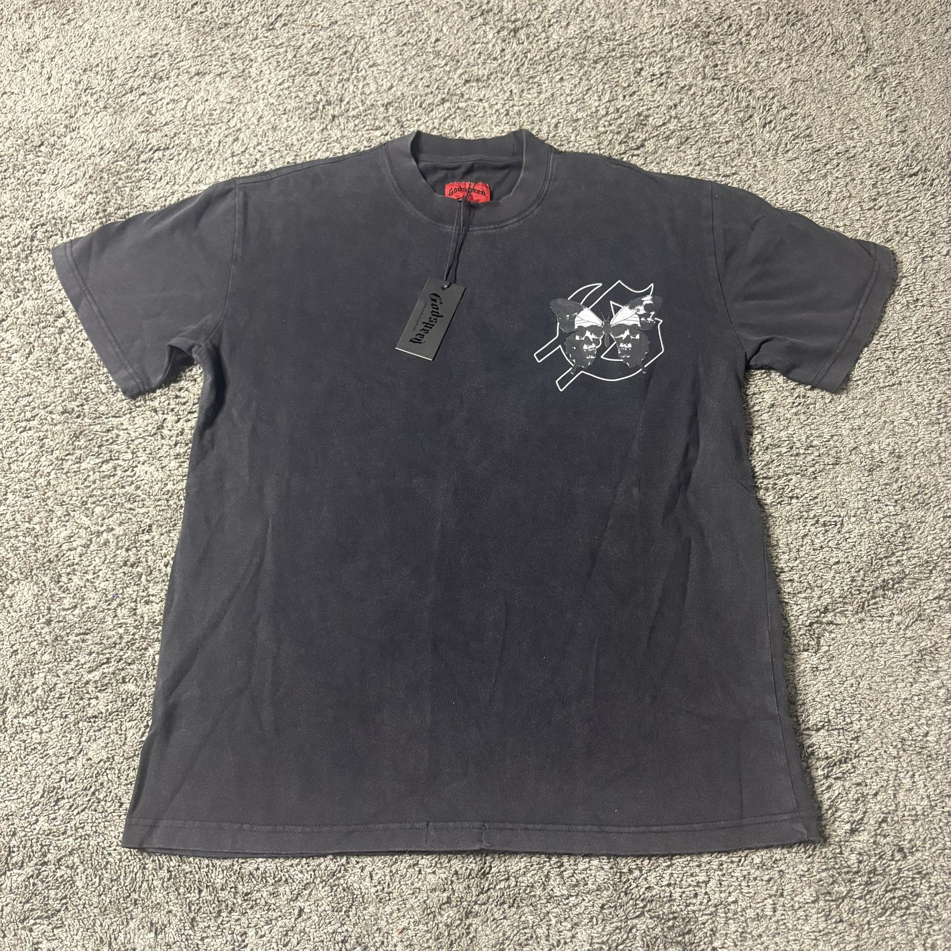 Godspeed Skeleton Butterfly T-Shirt – Brand New – Small