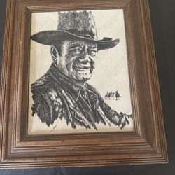 Framed John Wayne Picture