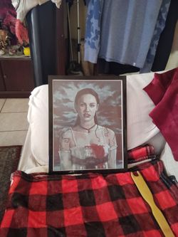 Vintage poster Megan Fox which signature