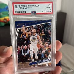 2019 Panini Chronicles Stephen Curry PSA 9  Near Mint 