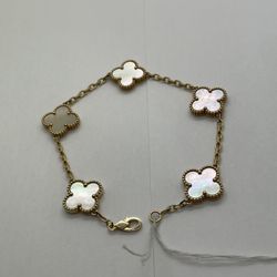 CLOVER BRACELET 18KT YELLOW GOLD 