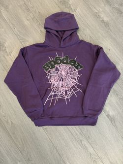 Sp5der hoodie purple