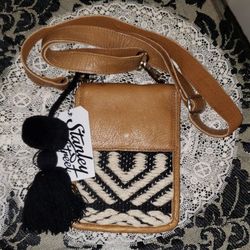 NEW WITH TAGS LEATHER STANLEY STREET PETITE CROSSBODY SATCHEL PURSE WALLET TOTE CLUTCH MESSENGER BAG