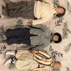 Three Stooges 3 Little Beers 12" Dolls