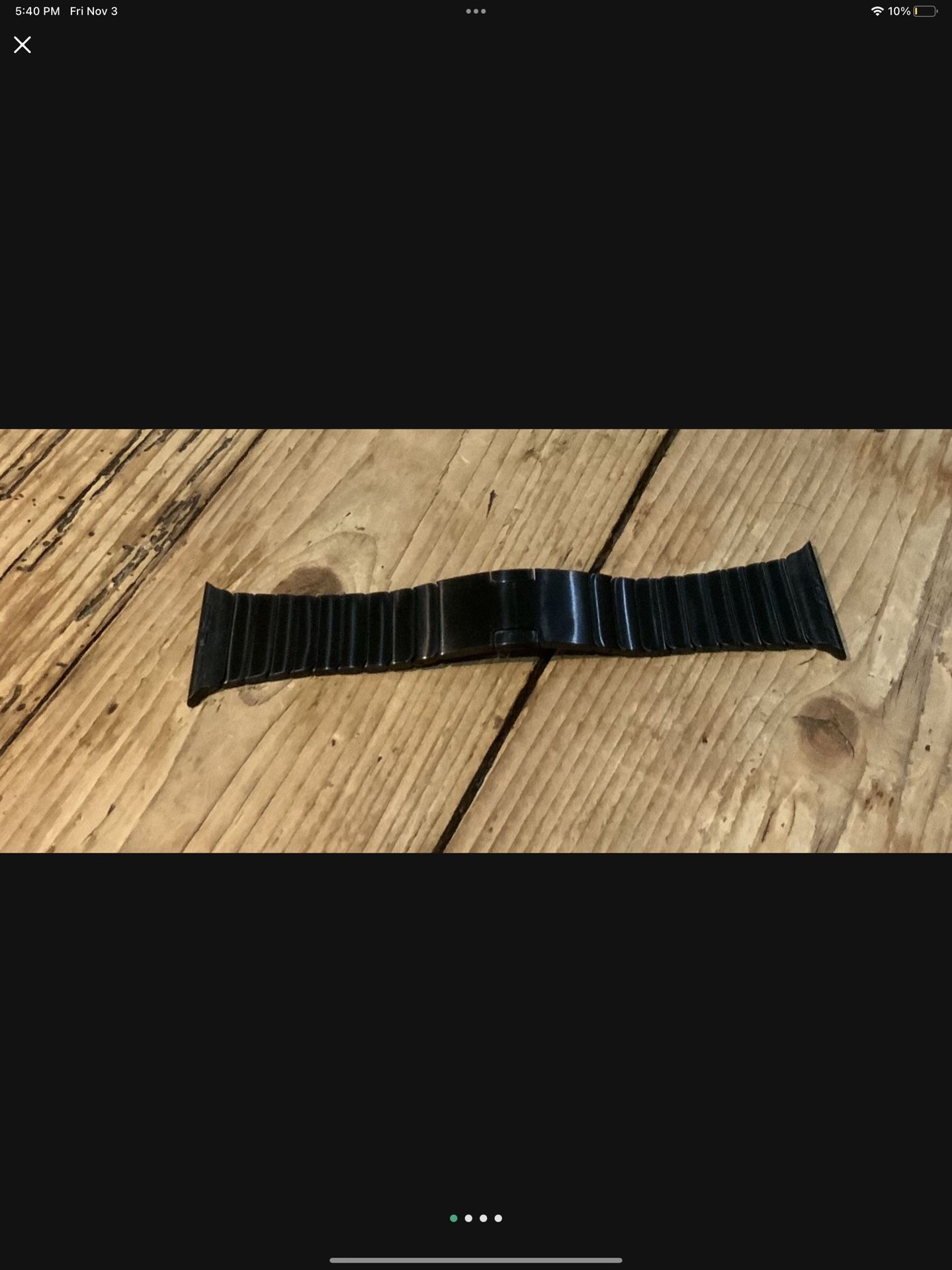 Apple Watch Black Metal Watch Band