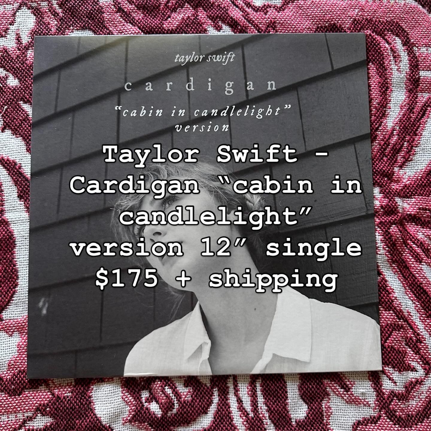 Taylor Swift Cardigan Cabin in Candlelight single 12”