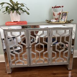 Modern Transitional Mirrored Console 